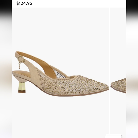 J.Renee Shoes - J. Renee Aleksa Women's gold/nude/beige pumps size 10  retail $125